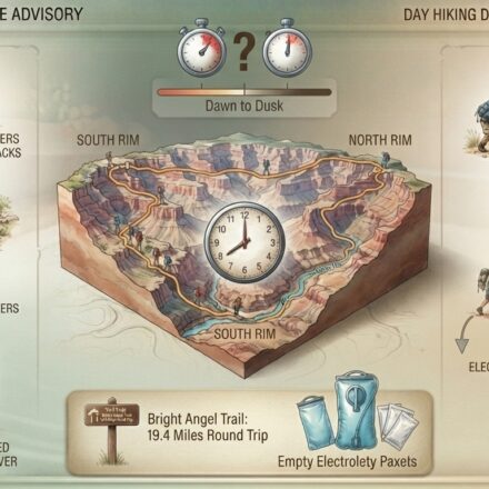 How long does it take to hike to the bottom of the Grand Canyon and back in one day