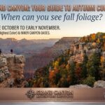 When can you see fall foliage at the Grand Canyon