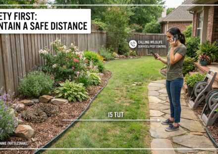 What should I do if I encounter a venomous snake on my property